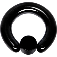 Load image into Gallery viewer, 4G 9/16 Clear Gem 7mm Disc Black BCR Captive Ring
