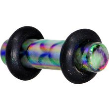 Load image into Gallery viewer, Green Blue Acrylic Mermaid Scale Straight Plug Set 14G to 8G
