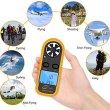 Load image into Gallery viewer, Qotone GM816 Digital Anemometer Wind-Speed Gauge Meter
