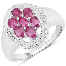 Load image into Gallery viewer, 1.54 Carat Genuine Ruby .925 Sterling Silver Ring
