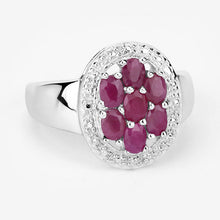 Load image into Gallery viewer, 1.54 Carat Genuine Ruby .925 Sterling Silver Ring
