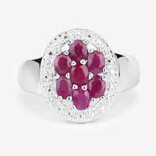 Load image into Gallery viewer, 1.54 Carat Genuine Ruby .925 Sterling Silver Ring
