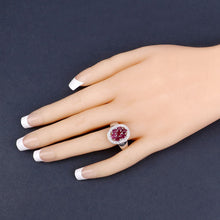 Load image into Gallery viewer, 1.54 Carat Genuine Ruby .925 Sterling Silver Ring
