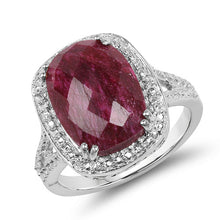 Load image into Gallery viewer, 7.60 Carat Dyed Ruby .925 Sterling Silver Ring
