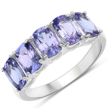 Load image into Gallery viewer, 2.65 Carat Genuine Tanzanite .925 Sterling Silver Ring
