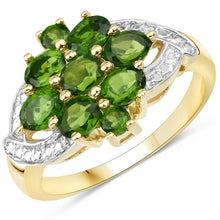 Load image into Gallery viewer, 1.26 Carat Genuine Chrome Diopside .925 Sterling Silver Ring
