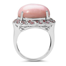 Load image into Gallery viewer, 14.59 Carat Genuine Opal &amp; Tourmaline .925 Sterling Silver Ring
