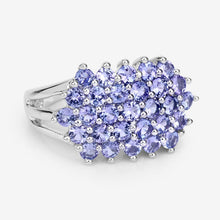 Load image into Gallery viewer, 2.03 Carat Genuine Tanzanite .925 Sterling Silver Ring

