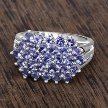 Load image into Gallery viewer, 2.03 Carat Genuine Tanzanite .925 Sterling Silver Ring
