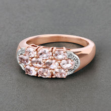 Load image into Gallery viewer, 1.50 Carat Genuine Morganite .925 Sterling Silver Ring
