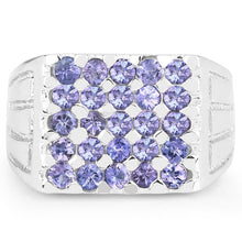Load image into Gallery viewer, 1.75 Carat Genuine Tanzanite .925 Sterling Silver Ring
