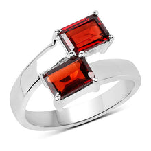 Load image into Gallery viewer, 2.40 Carat Genuine  Garnet .925 Sterling Silver Ring
