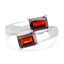 Load image into Gallery viewer, 2.40 Carat Genuine  Garnet .925 Sterling Silver Ring
