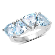 Load image into Gallery viewer, 5.00 Carat Genuine  Blue Topaz .925 Sterling Silver Ring
