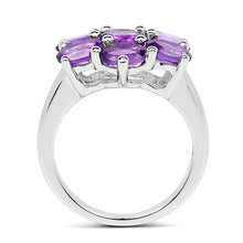 Load image into Gallery viewer, 3.01 Carat Genuine  Amethyst .925 Sterling Silver Ring
