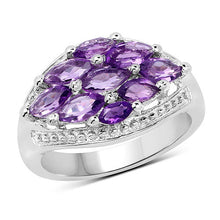 Load image into Gallery viewer, 1.91 Carat Genuine  Amethyst .925 Sterling Silver Ring
