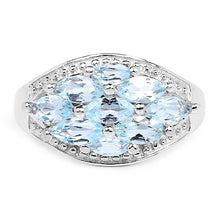Load image into Gallery viewer, 2.50 Carat Genuine  Blue Topaz .925 Sterling Silver Ring
