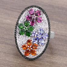 Load image into Gallery viewer, 5.01 Carat Genuine Multi Stones .925 Sterling Silver Ring
