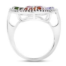 Load image into Gallery viewer, 5.01 Carat Genuine Multi Stones .925 Sterling Silver Ring
