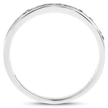 Load image into Gallery viewer, 0.20 Carat Genuine Blue Diamond .925 Sterling Silver Ring

