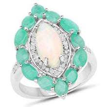 Load image into Gallery viewer, 3.61 Carat Genuine Multi Stones .925 Sterling Silver Ring
