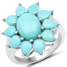 Load image into Gallery viewer, 5.20 Carat Genuine Turquoise .925 Sterling Silver Ring
