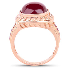 Load image into Gallery viewer, 9.14 Carat Glass Filled Ruby and Ruby .925 Sterling Silver Ring
