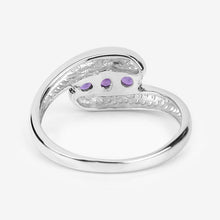 Load image into Gallery viewer, 0.54 Carat Genuine Amethyst .925 Sterling Silver Ring
