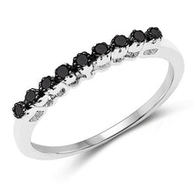 Load image into Gallery viewer, 0.32 Carat Genuine Multi Diamond .925 Sterling Silver Ring
