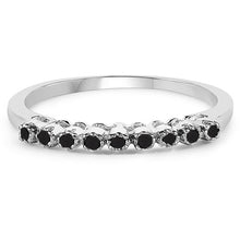 Load image into Gallery viewer, 0.32 Carat Genuine Multi Diamond .925 Sterling Silver Ring
