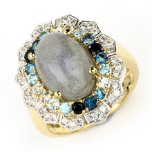 Load image into Gallery viewer, 5.63 Carat Genuine Multi Stones .925 Sterling Silver Ring
