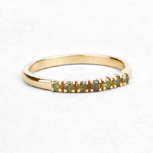 Load image into Gallery viewer, 0.22 Carat Genuine Dark Yellow Diamond 14K Yellow Gold Ring (I1-I2)

