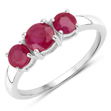 Load image into Gallery viewer, 1.15 Carat Genuine Ruby 14K White Gold Ring
