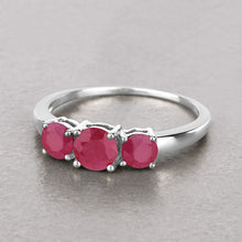 Load image into Gallery viewer, 1.15 Carat Genuine Ruby 14K White Gold Ring
