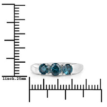 Load image into Gallery viewer, 1.03 Carat Genuine Blue Diamond 14K White Gold Ring
