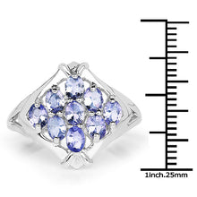 Load image into Gallery viewer, 1.53 Carat Genuine Tanzanite .925 Sterling Silver Ring
