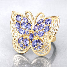 Load image into Gallery viewer, 2.50 Carat Genuine Tanzanite .925 Sterling Silver Ring
