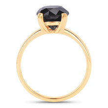 Load image into Gallery viewer, 3.00 Carat Genuine Black Diamond 14K Yellow Gold Ring

