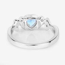 Load image into Gallery viewer, 0.52 Carat Genuine Swiss Blue Topaz .925 Sterling Silver Ring
