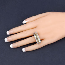 Load image into Gallery viewer, 1.08 Carat Genuine Green Sapphire .925 Sterling Silver Ring
