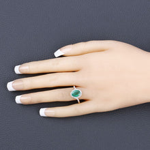Load image into Gallery viewer, 1.92 Carat Genuine Zambian Emerald and White Diamond 14K Yellow Gold Ring
