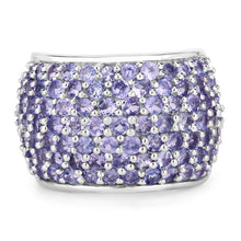 Load image into Gallery viewer, 4.22 Carat Genuine Tanzanite .925 Sterling Silver Ring
