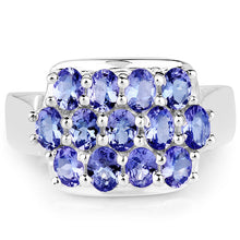 Load image into Gallery viewer, 2.21 Carat Genuine Tanzanite .925 Sterling Silver Ring
