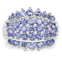 Load image into Gallery viewer, 2.35 Carat Genuine Tanzanite .925 Sterling Silver Ring

