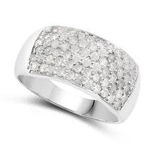 Load image into Gallery viewer, 1.21 Carat Genuine White Diamond .925 Sterling Silver Ring
