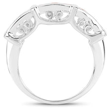 Load image into Gallery viewer, 1.08 Carat Genuine Orange Sapphire .925 Sterling Silver Ring
