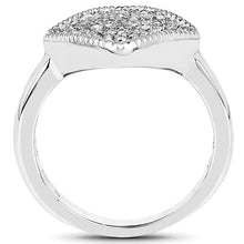 Load image into Gallery viewer, 0.23 Carat Genuine White Diamond .925 Sterling Silver Ring
