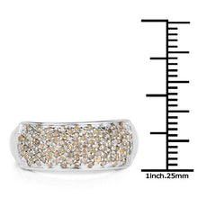 Load image into Gallery viewer, 0.42 Carat Genuine White Diamond .925 Sterling Silver Ring

