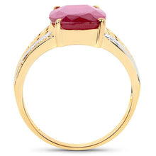 Load image into Gallery viewer, 7.50 Carat Glass Filled Ruby .925 Sterling Silver Ring
