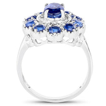 Load image into Gallery viewer, 2.47 Carat Genuine Kyanite &amp; White Topaz .925 Sterling Silver Ring
